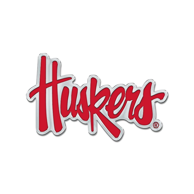WinCraft Nebraska Huskers Colored Chrome Auto Emblem