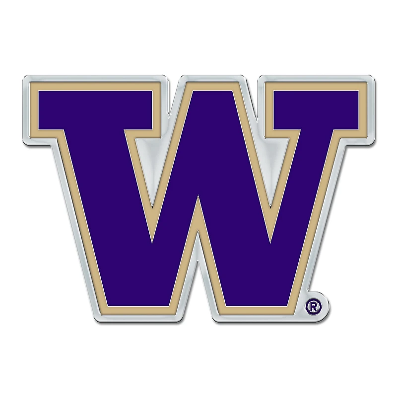 WinCraft Washington Huskies Colored Chrome Auto Emblem