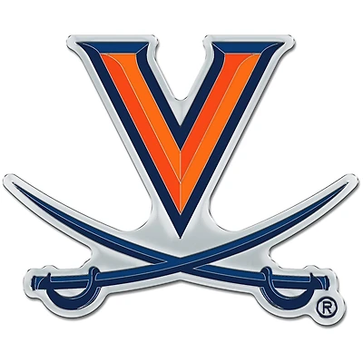 WinCraft Virginia Cavaliers Colored Chrome Auto Emblem