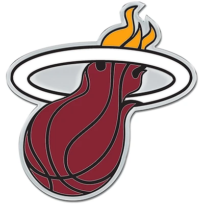 WinCraft Miami Heat Colored Chrome Auto Emblem