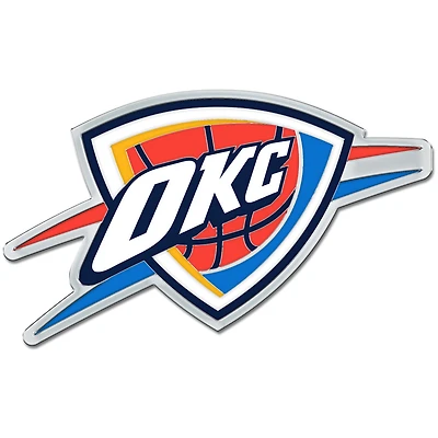 WinCraft Oklahoma City Thunder Colored Chrome Auto Emblem