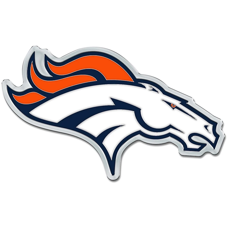 WinCraft Denver Broncos Colored Chrome Auto Emblem