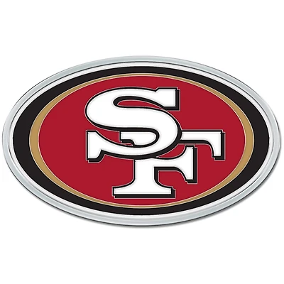 WinCraft San Francisco 49ers Colored Chrome Auto Emblem