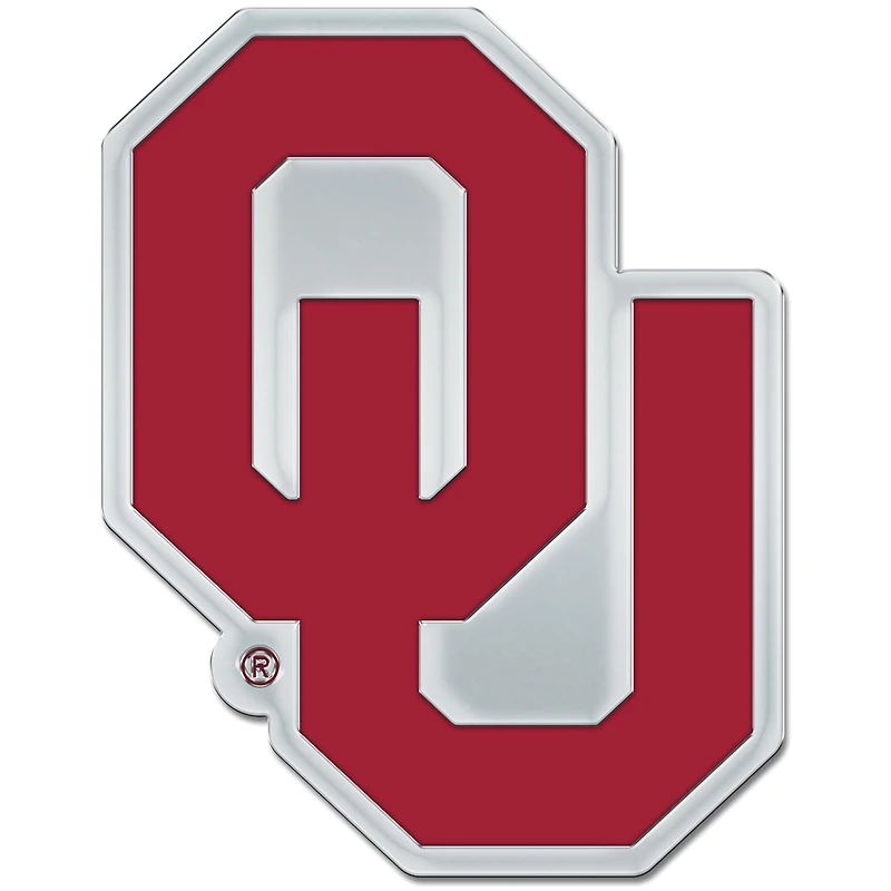 WinCraft Oklahoma Sooners Colored Chrome Auto Emblem