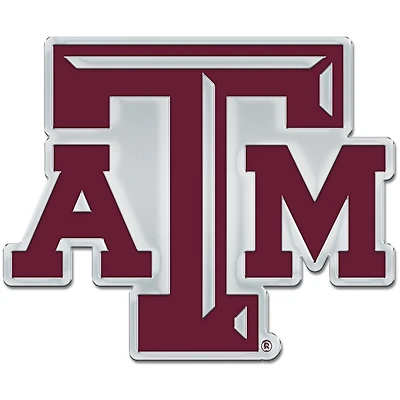 WinCraft Texas A&M Aggies Colored Chrome Auto Emblem