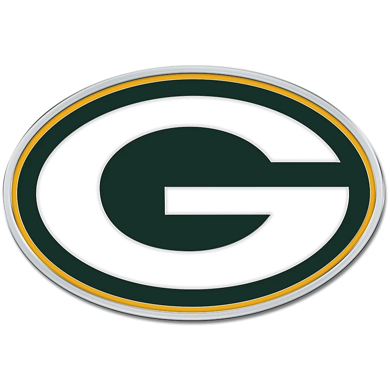 WinCraft Green Bay Packers Colored Chrome Auto Emblem