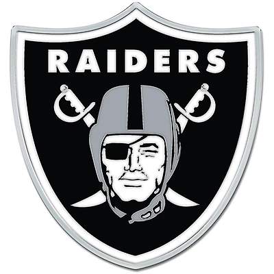 WinCraft Las Vegas Raiders Colored Chrome Auto Emblem