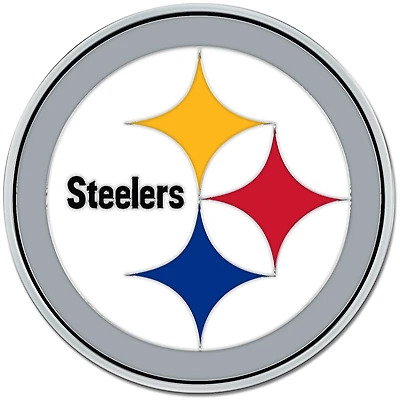 WinCraft Pittsburgh Steelers Colored Chrome Auto Emblem