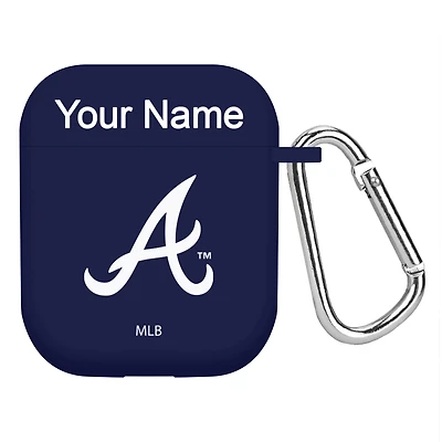 Atlanta Braves Personalized Silicone AirPods Case Cover