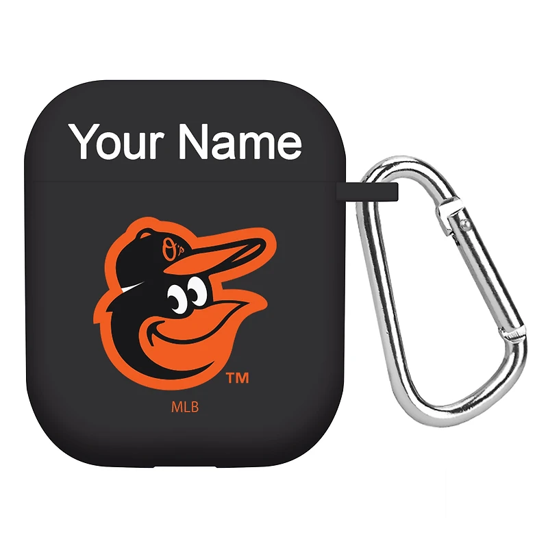 Baltimore Orioles Personalized Silicone AirPods Case Cover