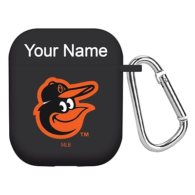 Baltimore Orioles Personalized Silicone AirPods Case Cover