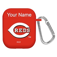 Cincinnati Reds Personalized Silicone AirPods Case Cover