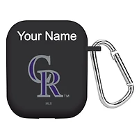 Colorado Rockies Personalized Silicone AirPods Case Cover