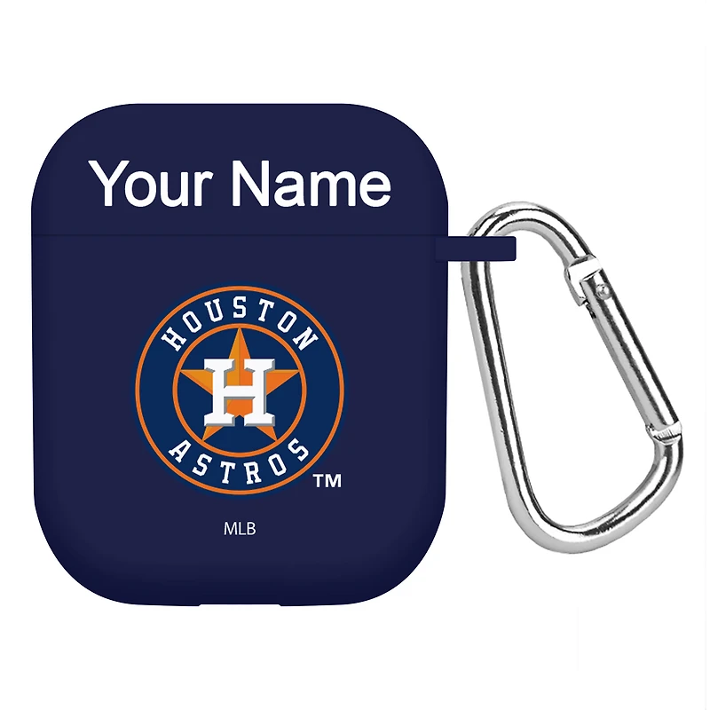 Houston Astros Personalized Silicone AirPods Case Cover