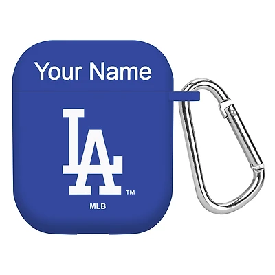 Los Angeles Dodgers Personalized Silicone AirPods Case Cover