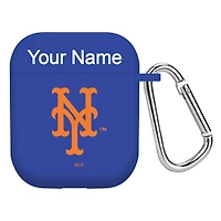 New York Mets Personalized Silicone AirPods Case Cover