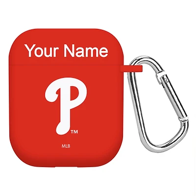 Philadelphia Phillies Personalized Silicone AirPods Case Cover