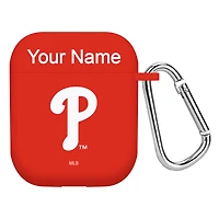 Philadelphia Phillies Personalized Silicone AirPods Case Cover