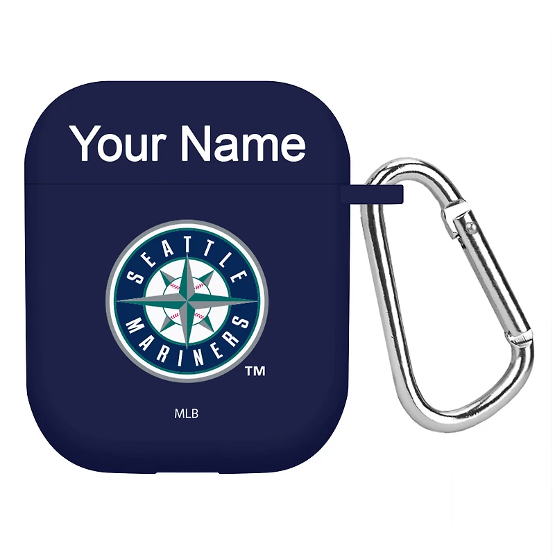 Seattle Mariners Personalized Silicone AirPods Case Cover