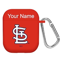 St. Louis Cardinals Personalized Silicone AirPods Case Cover