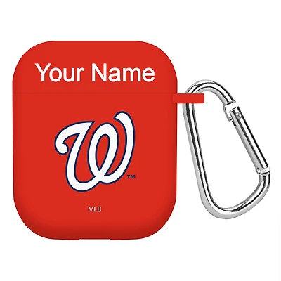 Washington Nationals Personalized Silicone AirPods Case Cover