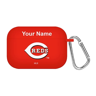 Cincinnati Reds Personalized Silicone AirPods Pro Case Cover