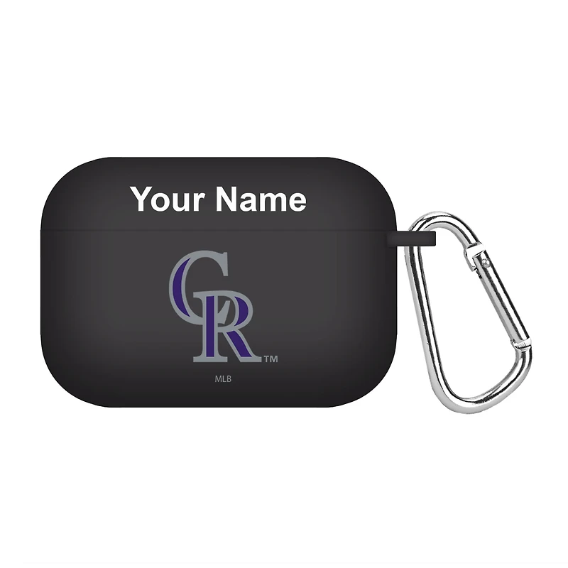 Colorado Rockies Personalized Silicone AirPods Pro Case Cover