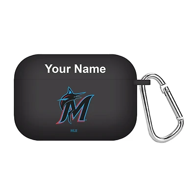 Miami Marlins Personalized Silicone AirPods Pro Case Cover
