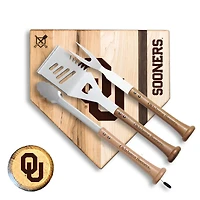 Baseball BBQ  Oklahoma Sooners 12" Silver Slugger Combo Set