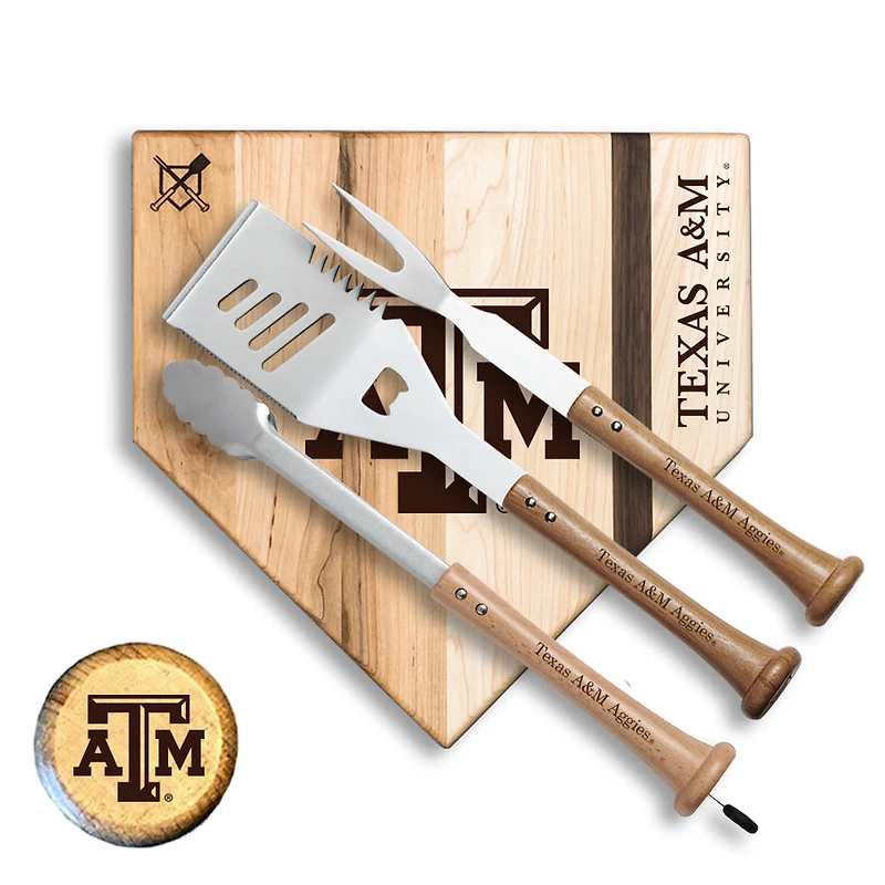 Baseball BBQ  Texas A&M Aggies 12" Silver Slugger Combo Set