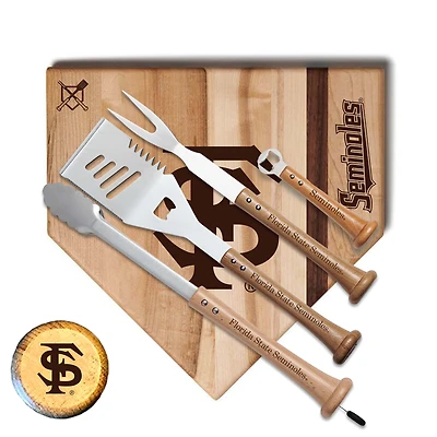 Baseball BBQ  Florida State Seminoles 17" Grand Slam Combo Set