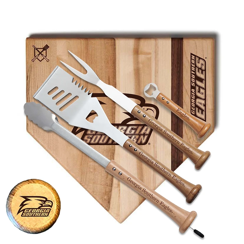 Baseball BBQ  Georgia Southern Eagles 17" Grand Slam Combo Set