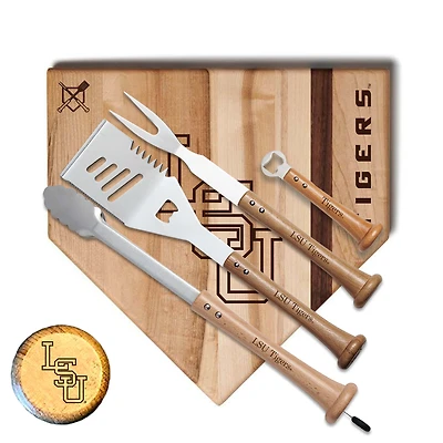 Baseball BBQ  LSU Tigers 17" Grand Slam Combo Set