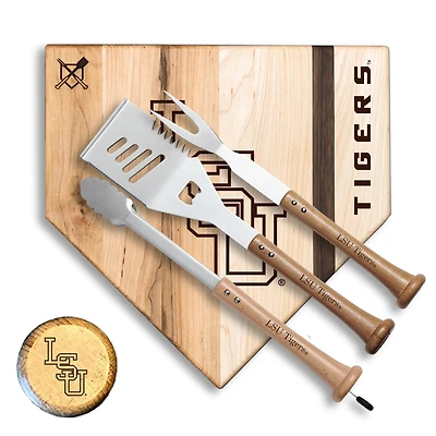 Baseball BBQ  LSU Tigers 17" Silver Slugger Combo Set