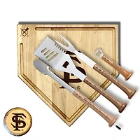 Baseball BBQ  Florida State Seminoles 17" Trough Grand Slam Combo Set