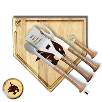 Baseball BBQ  Texas State Bobcats 17" Trough Grand Slam Combo Set