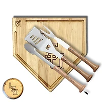 Baseball BBQ  LSU Tigers 17" Trough Silver Slugger Combo Set