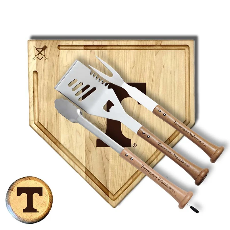 Baseball BBQ  Tennessee Volunteers 17" Trough Silver Slugger Combo Set