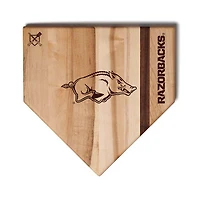 Baseball BBQ  Arkansas Razorbacks 12" x 12" Home Plate Cutting Board