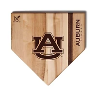 Baseball BBQ  Auburn Tigers 12" x 12" Home Plate Cutting Board
