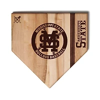 Baseball BBQ  Mississippi State Bulldogs 12" x 12" Home Plate Cutting Board