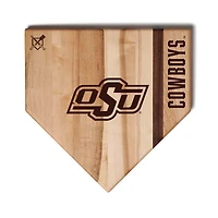 Baseball BBQ  Oklahoma State Cowboys 12" x 12" Home Plate Cutting Board