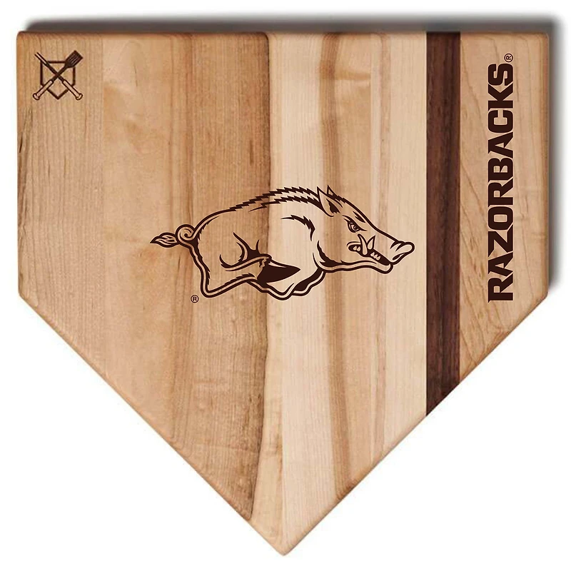 Baseball BBQ  Arkansas Razorbacks 17" x 17" Home Plate Cutting Board