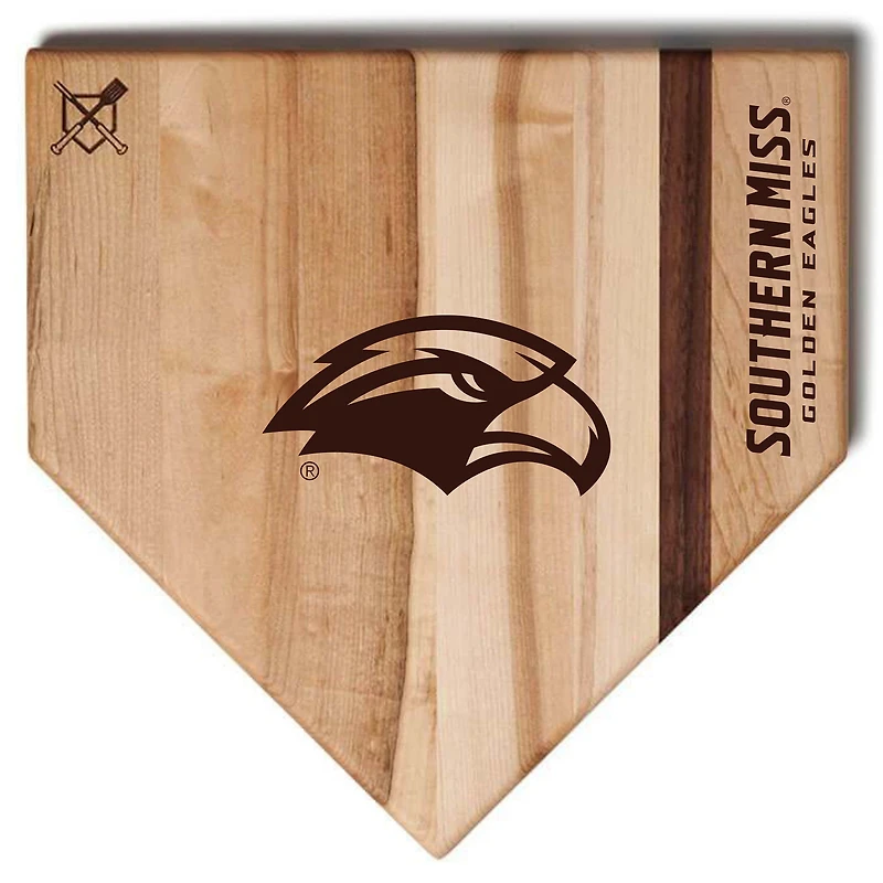 Baseball BBQ  Southern Miss Golden Eagles 17" x 17" Home Plate Cutting Board