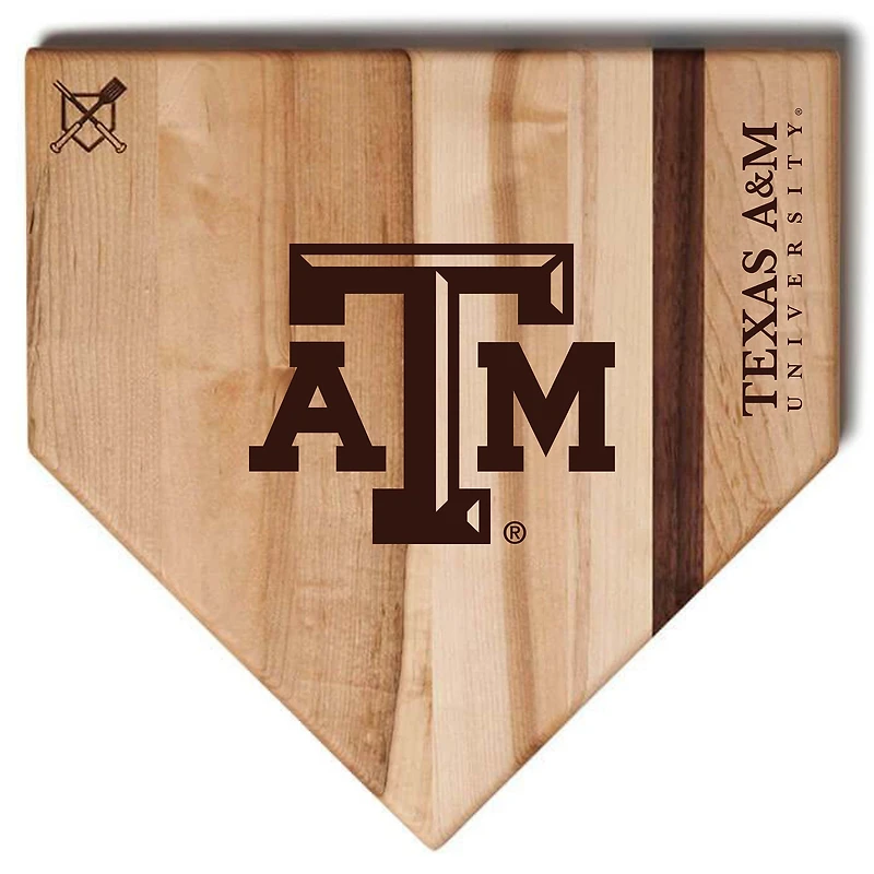 Baseball BBQ  Texas A&M Aggies 17" x 17" Home Plate Cutting Board