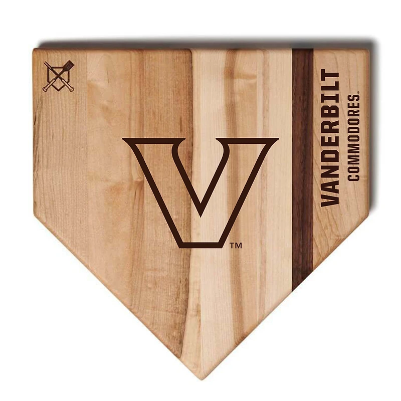 Baseball BBQ  Vanderbilt Commodores 17" x 17" Home Plate Cutting Board