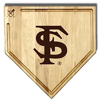 Baseball BBQ  Florida State Seminoles 17" x 17" Home Plate Cutting Board With Trough