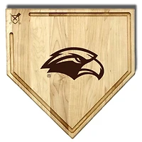 Baseball BBQ  Southern Miss Golden Eagles 17" x 17" Home Plate Cutting Board With Trough
