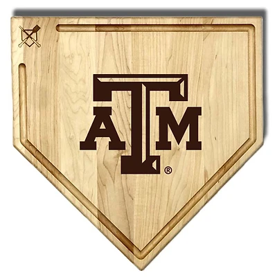 Baseball BBQ  Texas A&M Aggies 17" x 17" Home Plate Cutting Board With Trough