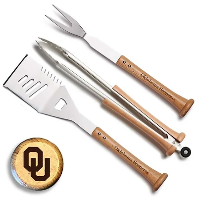 Baseball BBQ Oklahoma Sooners Triple Play Combo Set